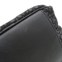 ロエベ LOEWE アナグラム ミニ カメラバッグ ブラック×グレー ジャガード カーフスキン ショルダーバッグ シルバー金具 黒