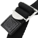 ロエベ LOEWE アナグラム ミニ カメラバッグ ブラック×グレー ジャガード カーフスキン ショルダーバッグ シルバー金具 黒