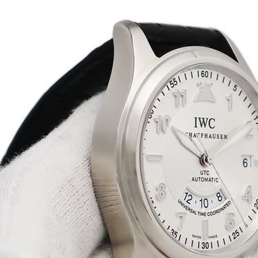 腕時計 IWC IWC フリーガー UTC スピットファイア IW325110 自動巻き メンズ ブラック パイロットウォッチ