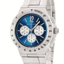 腕時計 ブルガリ BVLGARI ディアゴノ ヴェロチッシモ クロノグラフ DG41C3SSDCHTA DG41SCH 自動巻き メンズ ブルー