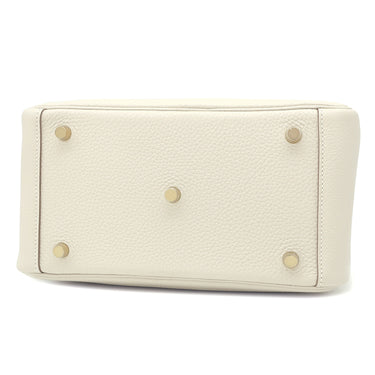 エルメス HERMES リンディ26 クレ トリヨンクレマンス 2WAYバッグ ゴールド金具 新品 未使用 白 新刻印