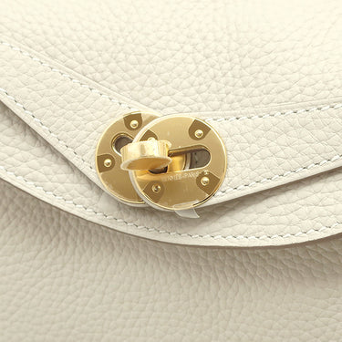 エルメス HERMES リンディ26 クレ トリヨンクレマンス 2WAYバッグ ゴールド金具 新品 未使用 白 新刻印