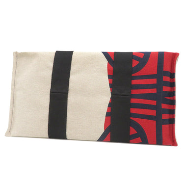 エルメス HERMES ロカバール ア シュヴァル ナチュラル×マリン×ルージュ×ブラック トワルアッシュ トートバッグ トワルH