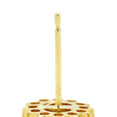 ノンブランド NON BRAND ルビー ホワイトサファイア ピアス イエローゴールド K18YG ルビー ホワイトサファイア ピアス 750 レッド 赤