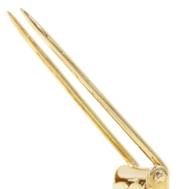 ティファニー Tiffany & Co イエローゴールド K14YG サファイア ブローチ 胸飾り 14K