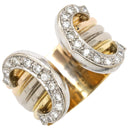 カルティエ Cartier 2C ドゥーブル LM CR47732100 3カラー K18YG K18WG K18PG ダイヤモンド #48(JP8) リング 指輪 750 8号