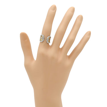 カルティエ Cartier 2C ドゥーブル LM CR47732100 3カラー K18YG K18WG K18PG ダイヤモンド #48(JP8) リング 指輪 750 8号