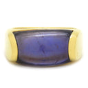 ブルガリ BVLGARI トロンケット イエローゴールド K18YG 色石 リング 指輪 紫 750 18金 8.5号