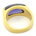 ブルガリ BVLGARI トロンケット イエローゴールド K18YG 色石 リング 指輪 紫 750 18金 8.5号