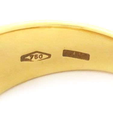 ブルガリ BVLGARI トロンケット イエローゴールド K18YG 色石 リング 指輪 紫 750 18金 8.5号