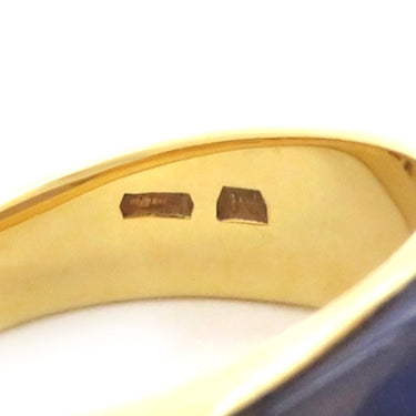 ブルガリ BVLGARI トロンケット イエローゴールド K18YG 色石 リング 指輪 紫 750 18金 8.5号