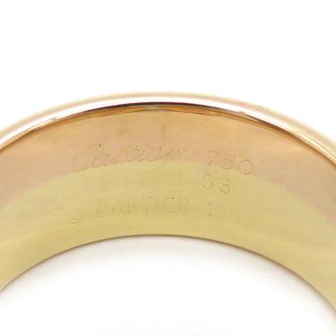 カルティエ Cartier 2Cリング ダイヤ イエローゴールドXピンクゴールドXホワイトゴールド K18PG K18YG K18WG #53(JP13) リング 指輪 ドゥーブルC スリーカラー 750 11号