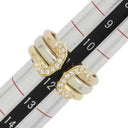 カルティエ Cartier 2Cリング ダイヤ イエローゴールドXピンクゴールドXホワイトゴールド K18PG K18YG K18WG #53(JP13) リング 指輪 ドゥーブルC スリーカラー 750 11号