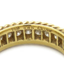 クリスチャン・ディオール Christian Dior ミルグレイン ツイスト イエローゴールド K18YG ダイヤモンド リング 指輪 750 18K  10.5号