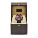 腕時計 ルイヴィトン LOUIS VUITTON タンブール クロノグラフ アメリカズカップ2013記念限定 Q101A クオーツ メンズ OH済 黒 赤 デイト