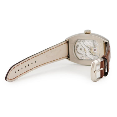 フランクミュラー FRANCK MULLER インペリアル トゥールビヨン 7851 T 手巻き メンズ OH済 K18WG無垢 トノウ ブラウン ギヨシェ