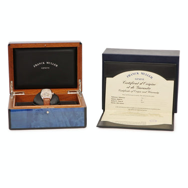 フランクミュラー FRANCK MULLER インペリアル トゥールビヨン 7851 T 手巻き メンズ OH済 K18WG無垢 トノウ ブラウン ギヨシェ