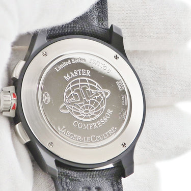 腕時計 ジャガールクルト JAEGER LECOULTRE マスターコンプレッサー クロノグラフ Q205C570 179.C.C7 自動巻き メンズ ブラックセラミック 限定