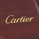 カルティエ Cartier 時計ケース ジュエリーケース ブラウン ウッド 小物 ゴールド金具 ルーペ付き 茶 ウッド ウォッチ BOX 木箱