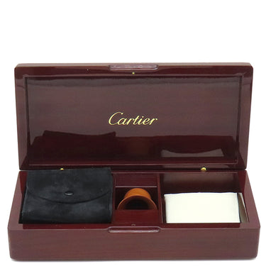 カルティエ Cartier 時計ケース ブラウン ウッド 小物 ゴールド金具 茶 ジュエリー ウォッチ BOX 木箱 ヴィンテージ