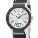 ピアジェ PIAGET ポロ P10383 自動巻き メンズ OH済 K18WG無垢 シルバー ギヨシェ