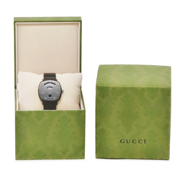 腕時計 グッチ GUCCI グリップ ウォッチ 157.3 YA157429 クオーツ メンズ ブラック インターロッキングG