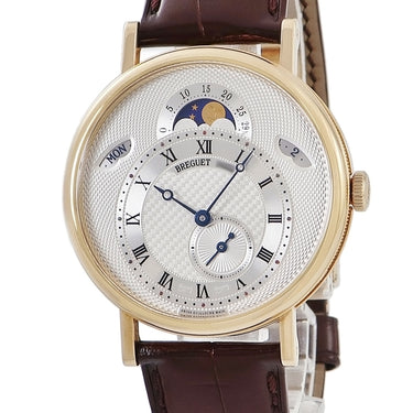 腕時計 ブレゲ BREGUET クラシック デイデイト ムーンフェイズ 7337BA/1E/9V6 自動巻き メンズ K18YG無垢 ブレゲ針 オフセンター