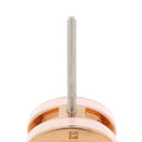 エルメス HERMES ポップアッシュ Hピアス ミニ ローズドラジェ×ピンクゴールド メタル エナメル ピアス ローズゴールド金具 H型