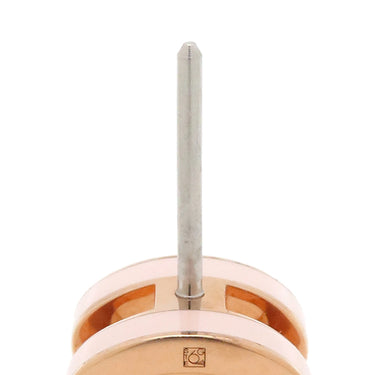 エルメス HERMES ポップアッシュ Hピアス ミニ ローズドラジェ×ピンクゴールド メタル エナメル ピアス ローズゴールド金具 H型