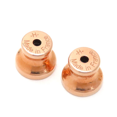 エルメス HERMES ポップアッシュ Hピアス ミニ ローズドラジェ×ピンクゴールド メタル エナメル ピアス ローズゴールド金具 H型