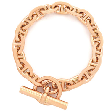 エルメス HERMES シェーヌダンクル PM  ピンクゴールド K18PG ブレスレット 18コマ AU750 PG RG