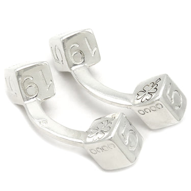 シャネル CHANEL クローバー キューブ カフリンクス シルバー シルバー925 カフス SV925