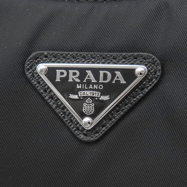 プラダ PRADA Re-Edition 2005 Re-Nylon バッグ 1BH204 ブラック ナイロン 2WAYバッグ シルバー金具 黒 三角ロゴプレート
