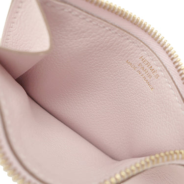 エルメス HERMES コンスタンス スリム ヴェルソ ウォレット ヴェールユッカ×モーヴペール エバーカラー 二つ折り財布 ゴールド金具 新品 未使用 緑 ピンク バイカラー