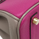 エルメス HERMES バーキン25 ローズパープル×トゥルティエールグレー トゴ ハンドバッグ ゴールド金具 【PO品】 紫 グレージュ バイカラー リカラー有