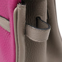 エルメス HERMES バーキン25 ローズパープル×トゥルティエールグレー トゴ ハンドバッグ ゴールド金具 【PO品】 紫 グレージュ バイカラー リカラー有