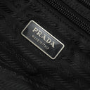 プラダ PRADA 三角ロゴ VA0251 ブラック ナイロン レザー ショルダーバッグ シルバー金具 黒