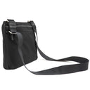 プラダ PRADA 三角ロゴ VA0251 ブラック ナイロン レザー ショルダーバッグ シルバー金具 黒