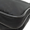 プラダ PRADA 三角ロゴ VA0251 ブラック ナイロン レザー ショルダーバッグ シルバー金具 黒