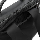 プラダ PRADA Re-Nylon xサフィアーノレザー ブリーフケース 2VE015 ブラック ナイロン サフィアーノレザー 2WAYバッグ シルバー金具 黒 バックパック ビジネス ※ネームタグ欠品