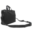 プラダ PRADA Re-Nylon xサフィアーノレザー ブリーフケース 2VE015 ブラック ナイロン サフィアーノレザー 2WAYバッグ シルバー金具 黒 バックパック ビジネス ※ネームタグ欠品