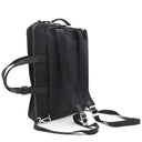 プラダ PRADA Re-Nylon xサフィアーノレザー ブリーフケース 2VE015 ブラック ナイロン サフィアーノレザー 2WAYバッグ シルバー金具 黒 バックパック ビジネス ※ネームタグ欠品