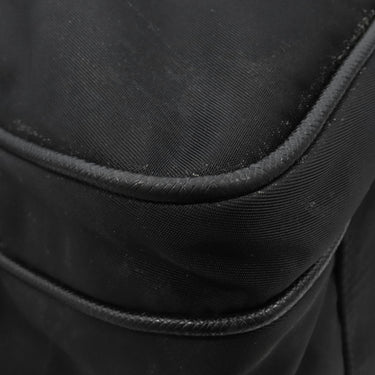 プラダ PRADA Re-Nylon xサフィアーノレザー ブリーフケース 2VE015 ブラック ナイロン サフィアーノレザー 2WAYバッグ シルバー金具 黒 バックパック ビジネス ※ネームタグ欠品