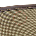 プラダ PRADA ロゴジャガード トートバッグ ベージュ×ブラウン キャンバス レザー 2WAYバッグ シルバー金具 茶 三角ロゴプレート ハンドバッグ ショルダーバッグ