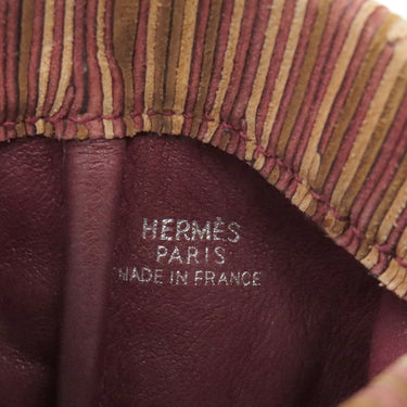 エルメス HERMES ジュルPM マルチカラー ヴィブラート コインケース シルバー金具 ピンクベージュ 小銭入れ ポーチ