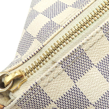 ルイヴィトン LOUIS VUITTON サレヤ PM N51186 ダミエアズール ダミエアズールキャンバス ハンドバッグ ゴールド金具 白 トートバッグ