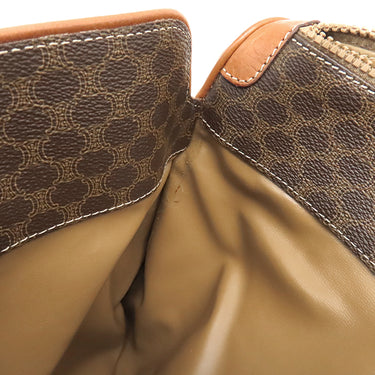 セリーヌ CELINE マカダム トート ブラウン PVC レザー ハンドバッグ ゴールド金具 総柄 トリオンフ ロゴ ヴィンテージ ショルダー