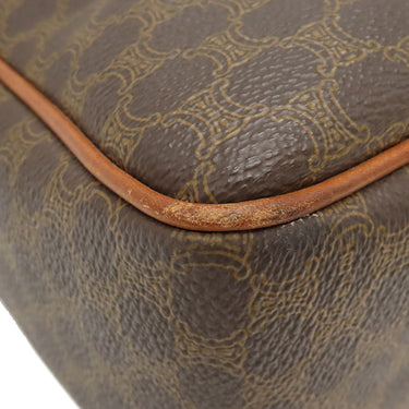 セリーヌ CELINE マカダム トート ブラウン PVC レザー ハンドバッグ ゴールド金具 総柄 トリオンフ ロゴ ヴィンテージ ショルダー