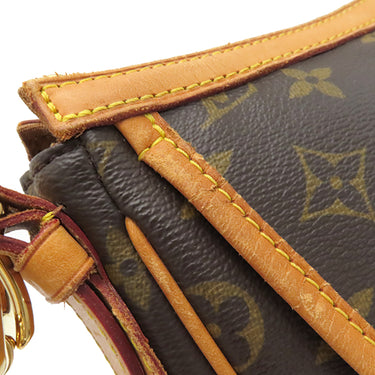 ルイヴィトン LOUIS VUITTON トゥラム GM M40075 モノグラム モノグラムキャンバス ショルダーバッグ ゴールド金具 茶