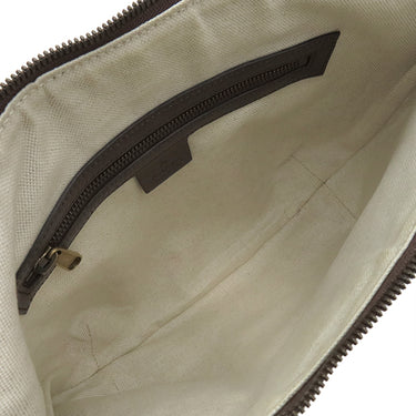グッチ GUCCI オフィディア GGスモールショルダーバッグ 598125 ベージュ×エボニー GGスプリームキャンバス レザー ショルダーバッグ ゴールド金具 茶 名前刻印入り